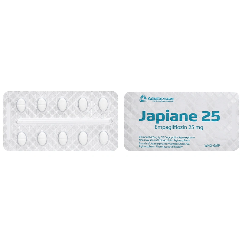 Japiane 25 điều trị đái tháo đường tuýp 2 (3 vỉ x 10 viên) - 6